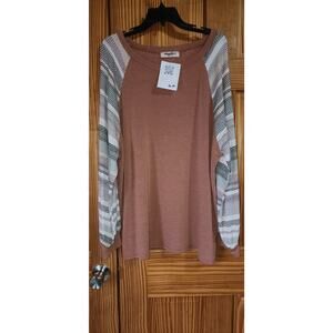 Haptics long sleeve lightweight sweater